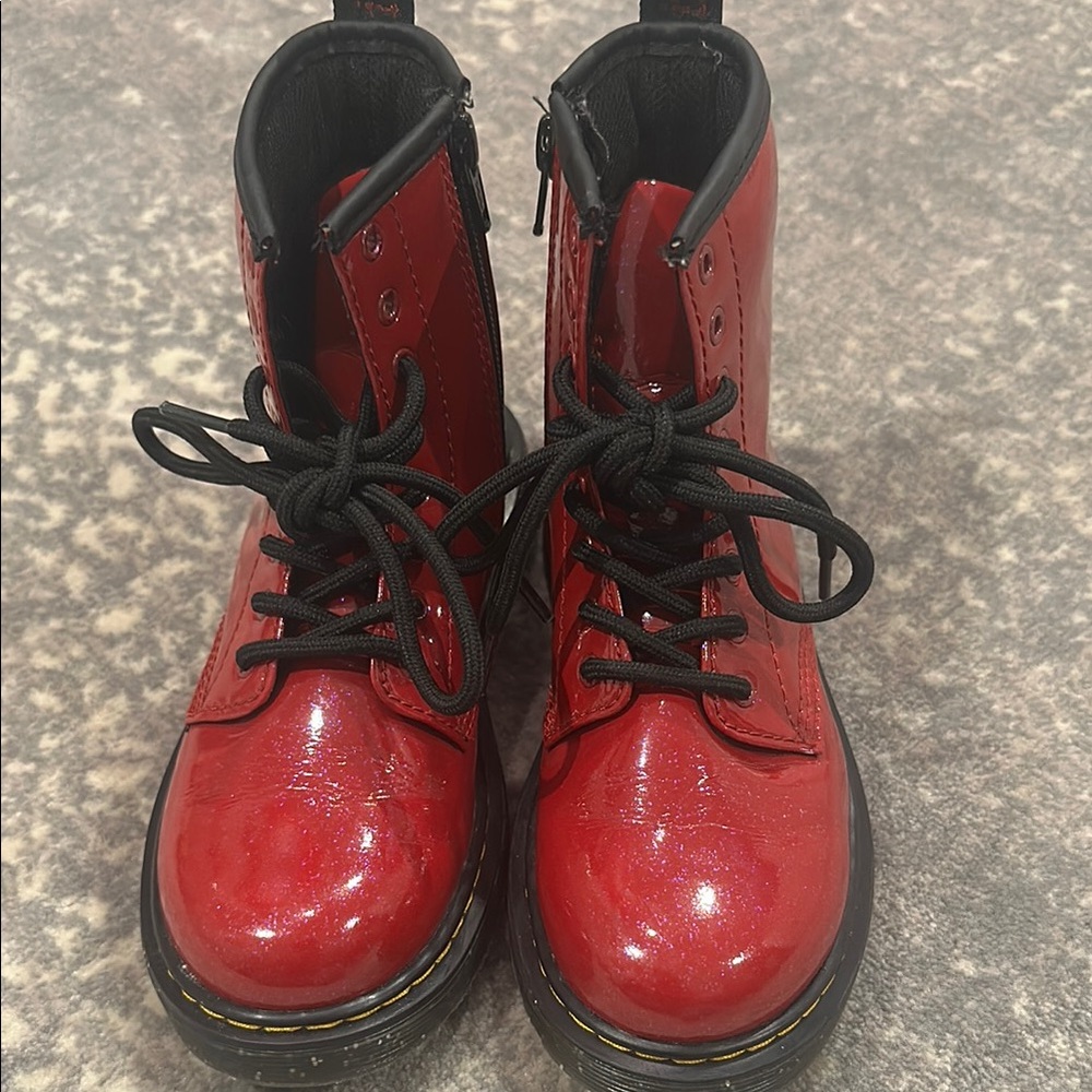 Dr. Martens Kids sparkly sparkly, red Boots air Wair
